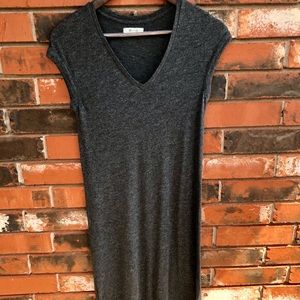 Madewell XXS Heather Gray muscle tank midi dress